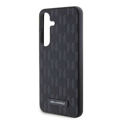 Galaxy S24 Kılıf Karl Lagerfeld orijinal Lisanslı Saffiano Monogram Metal Logo Kılıf