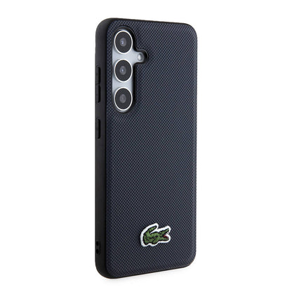 Galaxy S24 Kılıf Lacoste Orijinal Lisanslı PU Pike Desenli Arka Yüzey İkonik Timsah Dokuma Logolu Kılıf