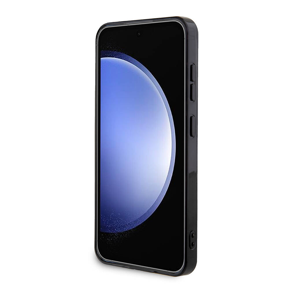 Galaxy S24 Kılıf Lacoste orijinal Lisanslı M-safe Şarj Özellikli Çift Katmanlı Timsah Logolu Blend Monogram Kılıf
