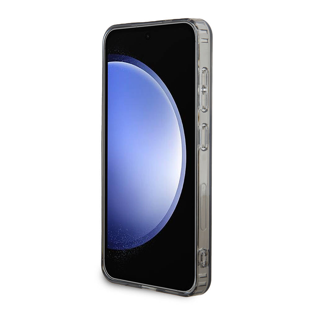 Galaxy S24 Kılıf Lacoste orijinal Lisanslı M-safe Şarj Özellikli Transparan Timsah Logo Baskılı Kılıf