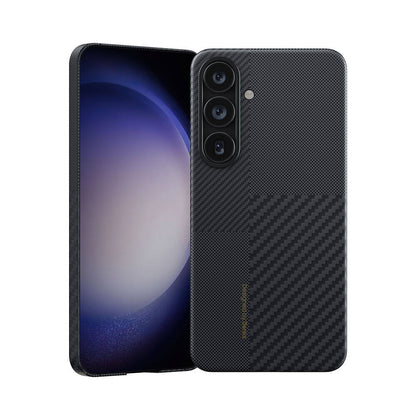 Galaxy S24 Kılıf M-safe Şarj Özellikli Karbon Fiber Benks Montage ArmorAir Kevlar Kılıf