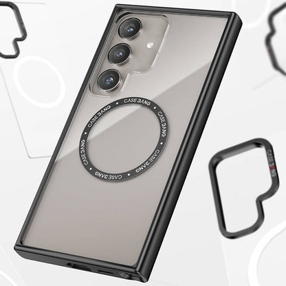 Galaxy S24 Kılıf M-safe Şarj Özellikli Casebang Body Frame Kılıf