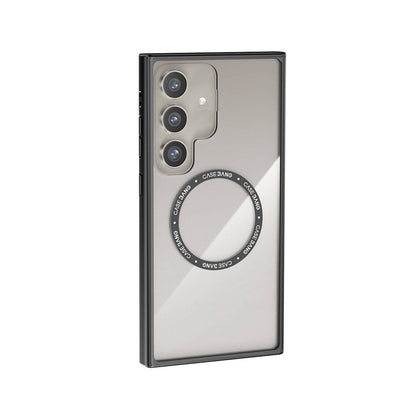 Galaxy S24 Kılıf M-safe Şarj Özellikli Casebang Body Frame Kılıf