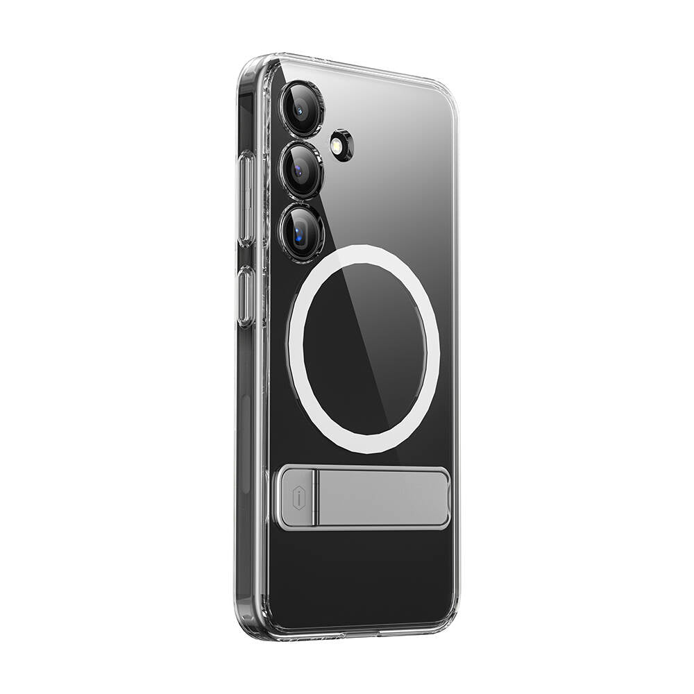 Galaxy S24 Kılıf M-safe Şarj Özellikli Kamera Korumalı Standlı Wiwu KCC-025 Aurora Serisi Kılıf