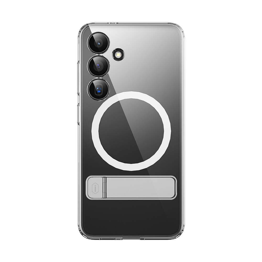 Galaxy S24 Kılıf M-safe Şarj Özellikli Kamera Korumalı Standlı Wiwu KCC-025 Aurora Serisi Kılıf