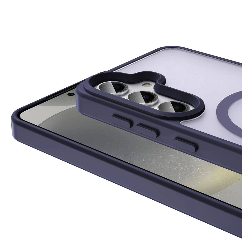 Galaxy S24 Kılıf M-safe Şarj Özellikli Mat Arka Yüzey Zore Sio Kılıf