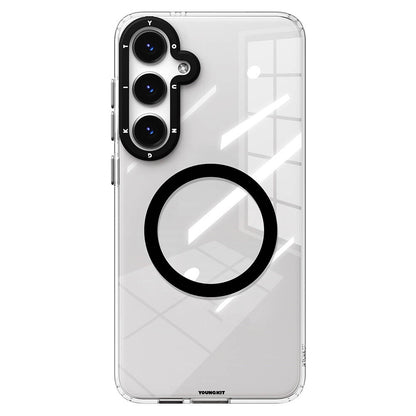 Galaxy S24 Kılıf M-safe Şarj Özellikli Sararmaya Karşı Dayanıklı Youngkit Clear Crystal Serisi Kılıf