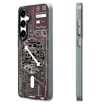 Galaxy S24 Kılıf M-safe Şarj Özellikli YoungKit Technology Serisi Kılıf