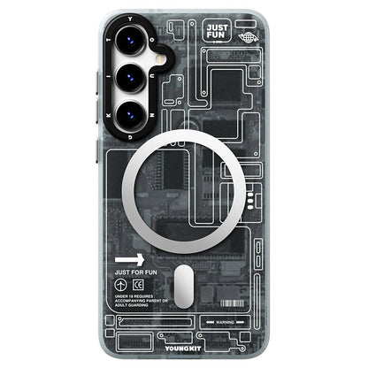 Galaxy S24 Kılıf M-safe Şarj Özellikli YoungKit Technology Serisi Kılıf