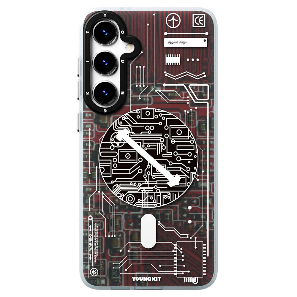 Galaxy S24 Kılıf M-safe Şarj Özellikli YoungKit Technology Serisi Kılıf