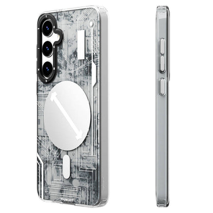 Galaxy S24 Kılıf M-safe Şarj Özellikli YoungKit Technology Serisi Kılıf
