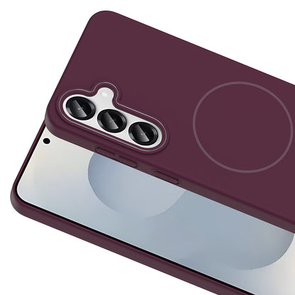 Galaxy S24 Kılıf M-safe Şarj Özellikli Zore Ruby Sert Kılıf