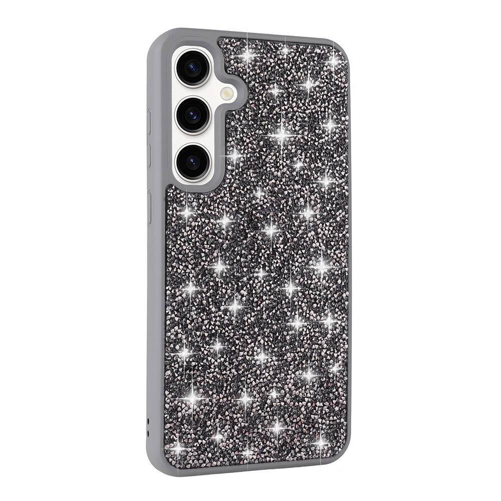 Galaxy S24 Kılıf Parlak Taşlı Tasarım Zore Pırlanta Kılıf