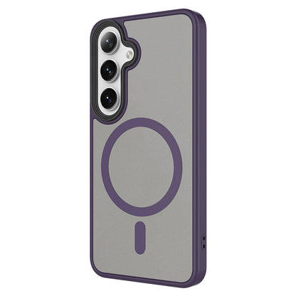 Galaxy S24 Kılıf Sert PC Arka Yüzey Wireless Şarj Özellikli Zore Flet M-safe Kılıf