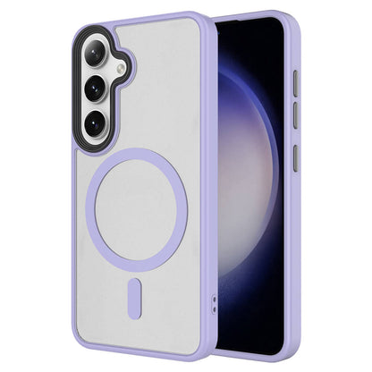 Galaxy S24 Kılıf Sert PC Arka Yüzey Wireless Şarj Özellikli Zore Flet M-safe Kılıf