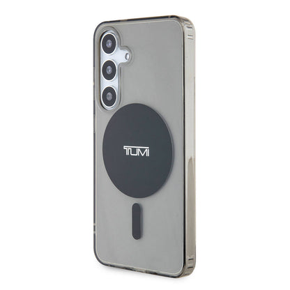 Galaxy S24 Kılıf TUMI Orijinal Lisanslı M-safe Şarj Özellikli Airbag Köşeli Transparan Plain Kılıf