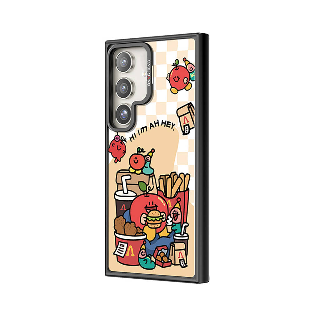 Galaxy S24 M-safe Şarj Özellikli Casebang Ahhey Serisi Arka Panel