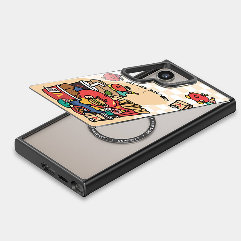 Galaxy S24 M-safe Şarj Özellikli Casebang Ahhey Serisi Arka Panel