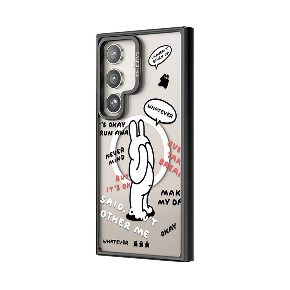 Galaxy S24 M-safe Şarj Özellikli Casebang Chill Out Serisi Mıknatıslı Arka Panel