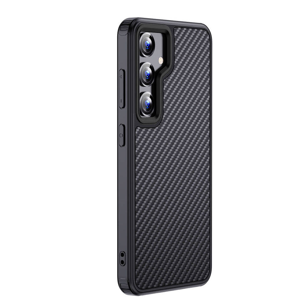 Galaxy S24 Plus Kılıf Aramid Karbon Fiber M-safe Özellikli Wlons Radison Kılıf