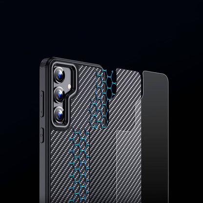 Galaxy S24 Plus Kılıf Aramid Karbon Fiber M-safe Özellikli Wlons Radison Kılıf