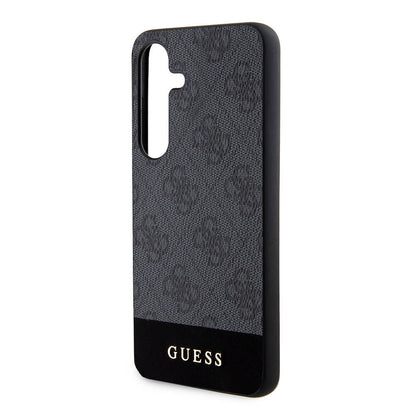 Galaxy S24 Plus Kılıf Guess Orijinal Lisanslı PU Deri Şerit Logo Dizaynlı Kılıf