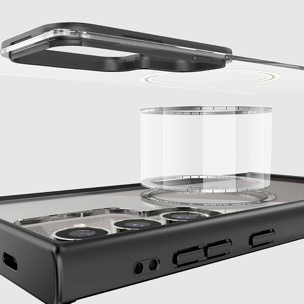 Galaxy S24 Plus Kılıf M-safe Şarj Özellikli Casebang Body Frame Kılıf