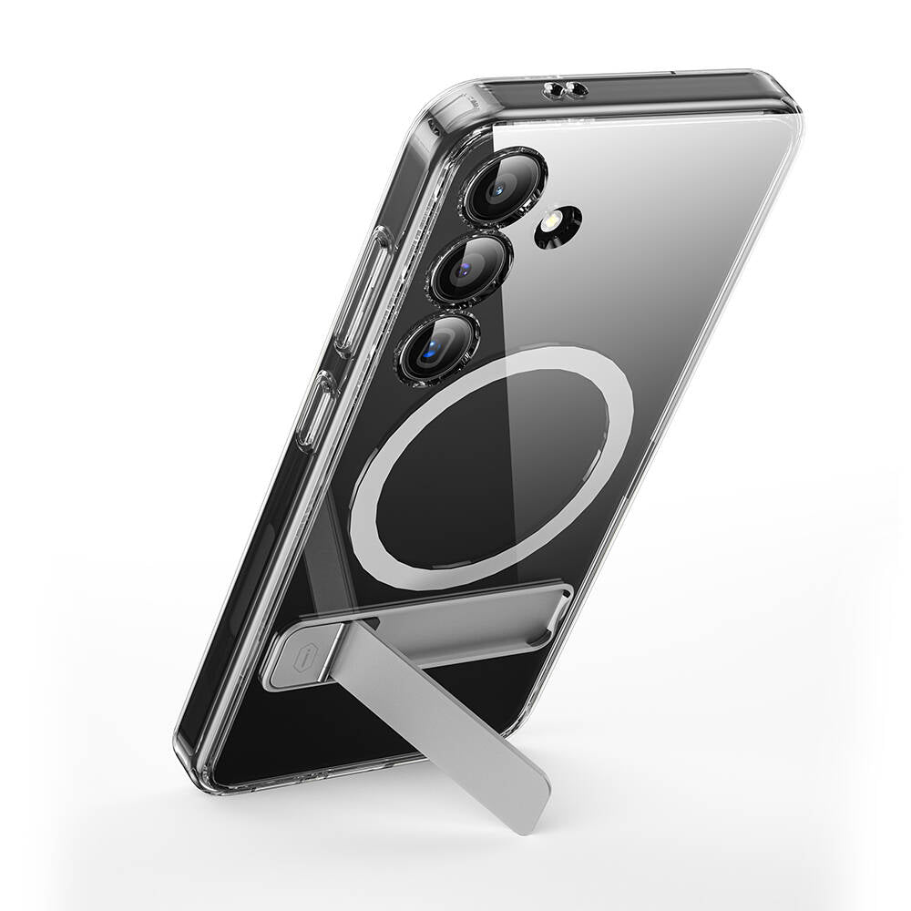 Galaxy S24 Plus Kılıf M-safe Şarj Özellikli Kamera Korumalı Standlı Wiwu KCC-025 Aurora Serisi Kılıf