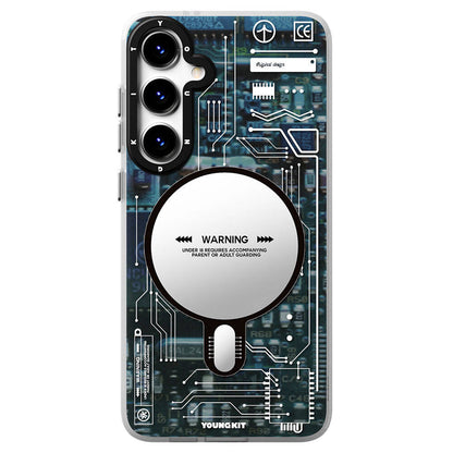 Galaxy S24 Plus Kılıf M-safe Şarj Özellikli YoungKit Technology Serisi Kılıf