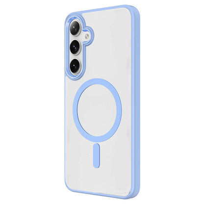 Galaxy S24 Plus Kılıf M-safe Şarj Özellikli Zore Krom M-safe Silikon Kılıf