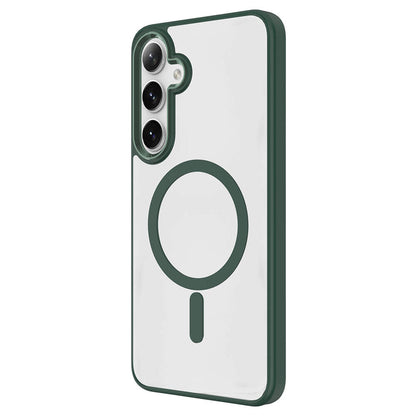 Galaxy S24 Plus Kılıf M-safe Şarj Özellikli Zore Krom M-safe Silikon Kılıf