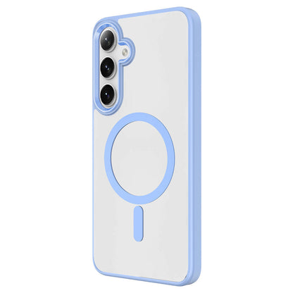 Galaxy S24 Plus Kılıf M-safe Şarj Özellikli Zore Krom M-safe Silikon Kılıf