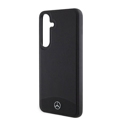 Galaxy S24 Plus Kılıf Mercedes Benz Orijinal Lisanslı M-safe Şarj Özellikli Deri Dokumalı Sade Kılıf