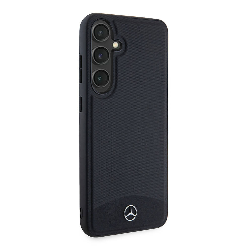 Galaxy S24 Plus Kılıf Mercedes Benz OrijinalLisanslı M-safe Şarj Özellikli Deri Dokumalı Sade Kılıf