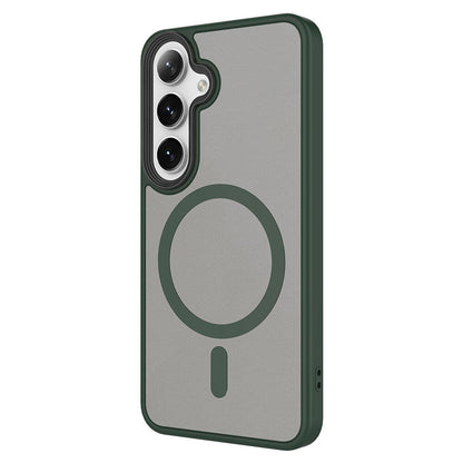 Galaxy S24 Plus Kılıf Sert PC Arka Yüzey Wireless Şarj Özellikli Zore Flet M-safe Kılıf