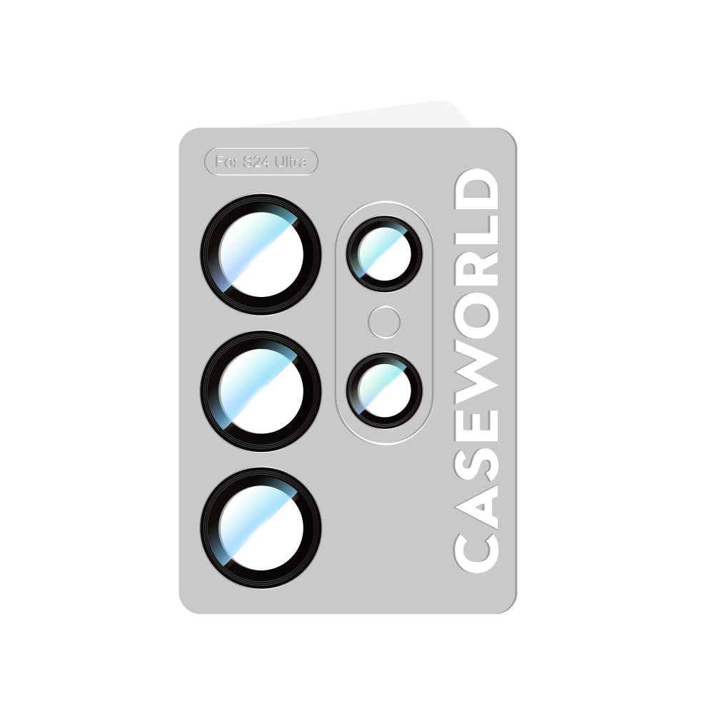 Galaxy S24 Ultra CaseWorld Alloy Serisi Oleofobik Anti Reflective Kamera Lens Koruyucu