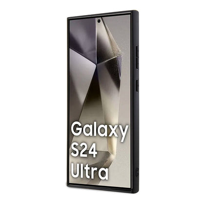 Galaxy S24 Ultra Kılıf BMW Orijinal Lisanslı M-safe Şarj Özellikli Yarım Dokulu Circle Leather Kılıf