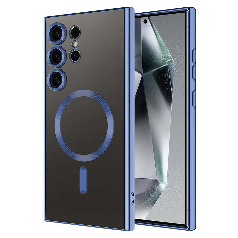 Galaxy S24 Ultra Kılıf Kamera Korumalı M-safe Wireless Şarj Özellikli Zore Demre Kılıf