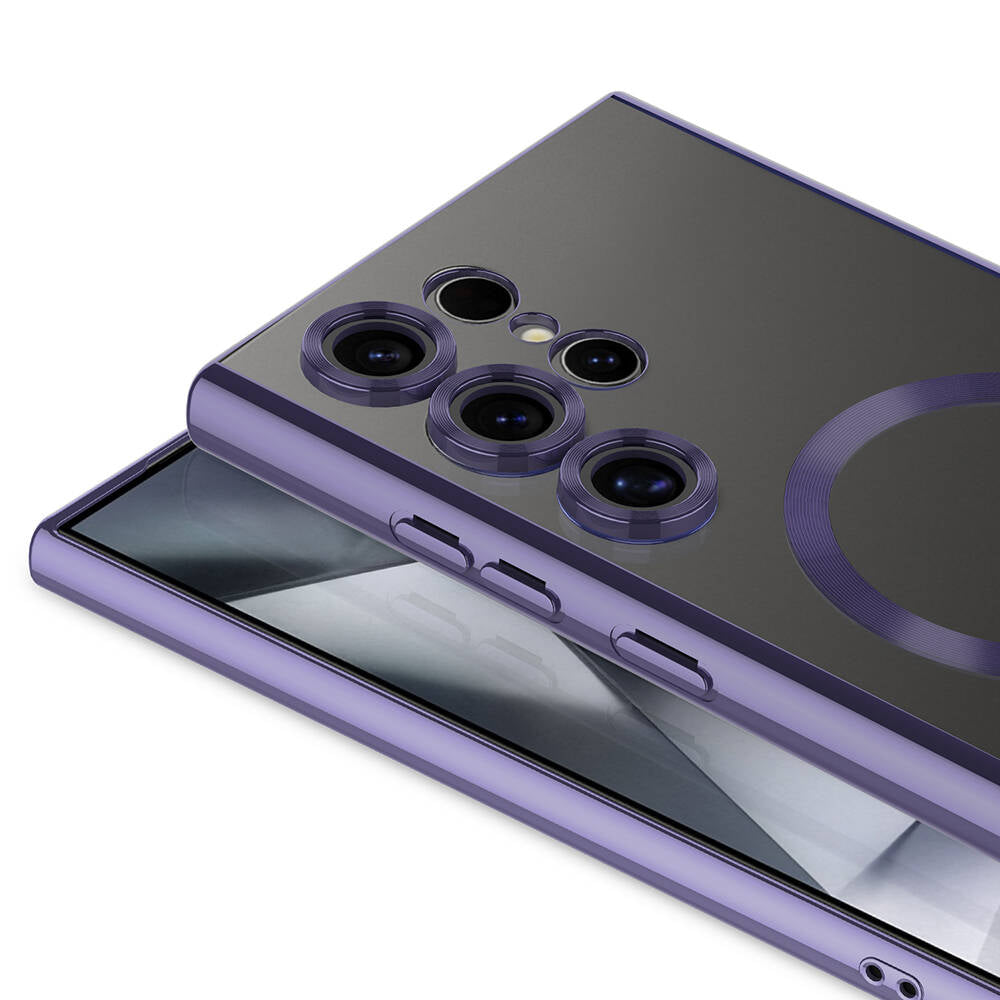 Galaxy S24 Ultra Kılıf Kamera Korumalı M-safe Wireless Şarj Özellikli Zore Demre Kılıf