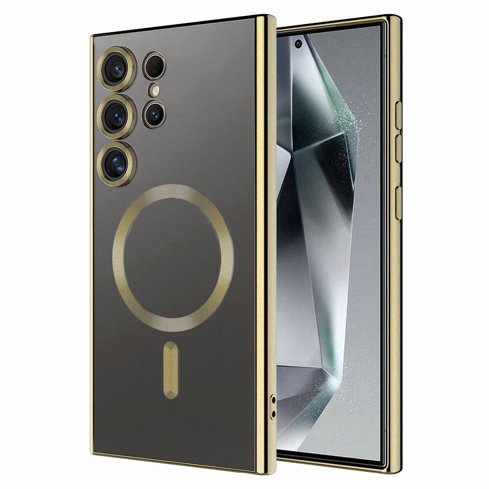 Galaxy S24 Ultra Kılıf Kamera Korumalı M-safe Wireless Şarj Özellikli Zore Demre Kılıf