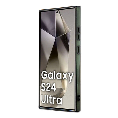 Galaxy S24 Ultra Kılıf Lacoste orijinal Lisanslı M-safe Şarj Özellikli Çift Katmanlı Timsah Logolu Blend Monogram Kılıf