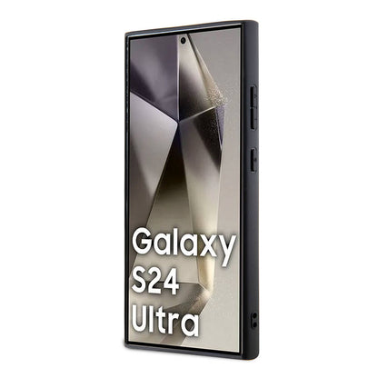 Galaxy S24 Ultra Kılıf Lacoste orijinal Lisanslı PU Pike Desenli Arka Yüzey İkonik Timsah Dokuma Logolu Kılıf