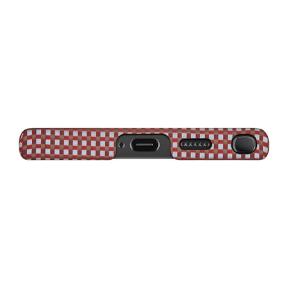Galaxy S24 Ultra Kılıf M-safe Şarj Özellikli 1500D Aramid Fiber Pitaka Ultra-Slim Classic Serisi Bonfire Kılıf