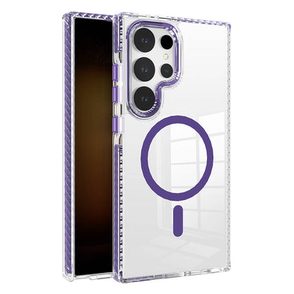 Galaxy S24 Ultra Kılıf M-safe Şarj Özellikli Airbagli Takılabilir Askı Aparatlı Zore Nana Kılıf