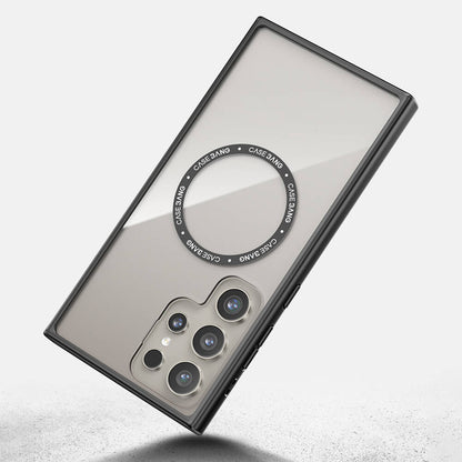 Galaxy S24 Ultra Kılıf M-safe Şarj Özellikli Casebang Body Frame Kılıf