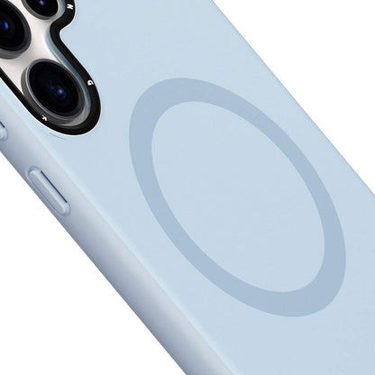 Galaxy S24 Ultra Kılıf M-safe Şarj Özellikli Çizilmeye Ve Aşınmaya Dayanıklı Youngkit Velvet Serisi Kılıf