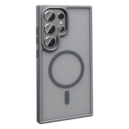 Galaxy S24 Ultra Kılıf M-safe Şarj Özellikli Mat Arka Yüzey Zore Sio Kılıf