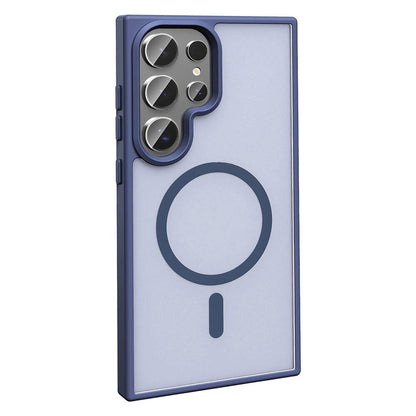 Galaxy S24 Ultra Kılıf M-safe Şarj Özellikli Mat Arka Yüzey Zore Sio Kılıf