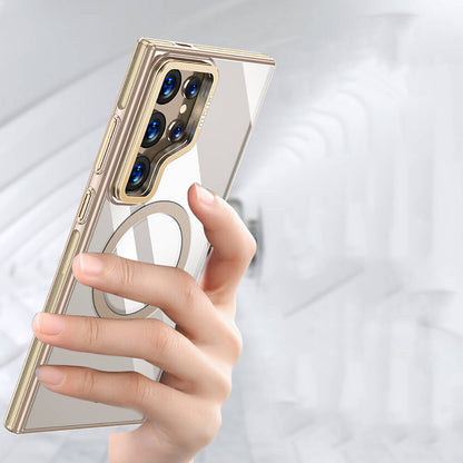Galaxy S24 Ultra Kılıf M-safe Şarj Özellikli Wlons Standlı Efsane Kılıf