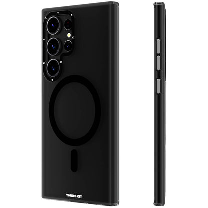 Galaxy S24 Ultra Kılıf M-safe Şarj Özellikli Youngkit Hidden Sand Serisi Kılıf